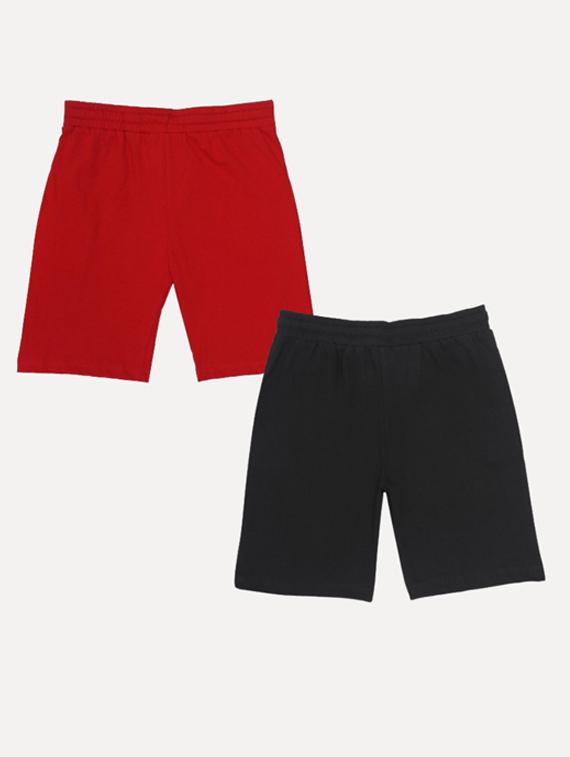 boys pack of 2 solid loungwear shorts - 21940399 - Standard Image - 1