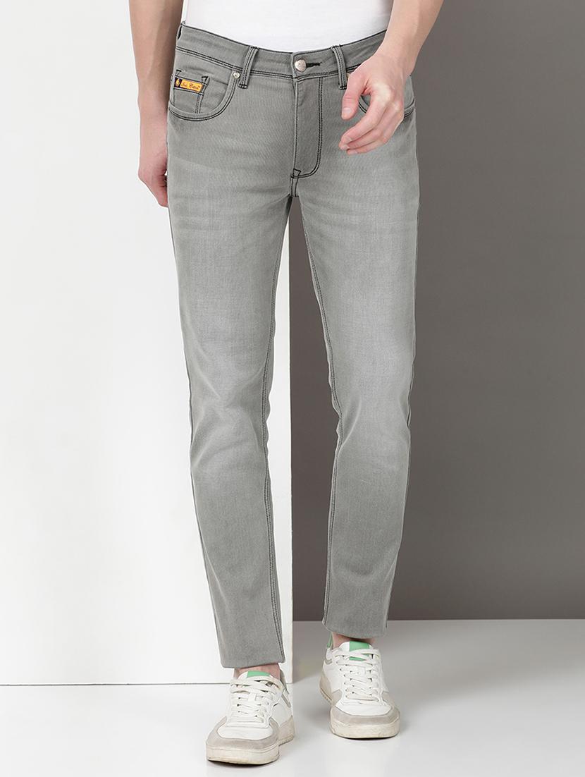 men washed mid rise full length jeans - 21940439 - Standard Image - 1