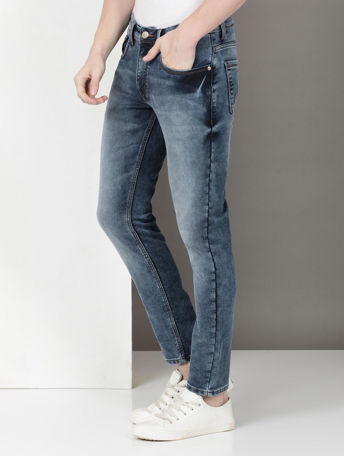 men mid rise full length denim jeans - 21940446 - Standard Image - 1