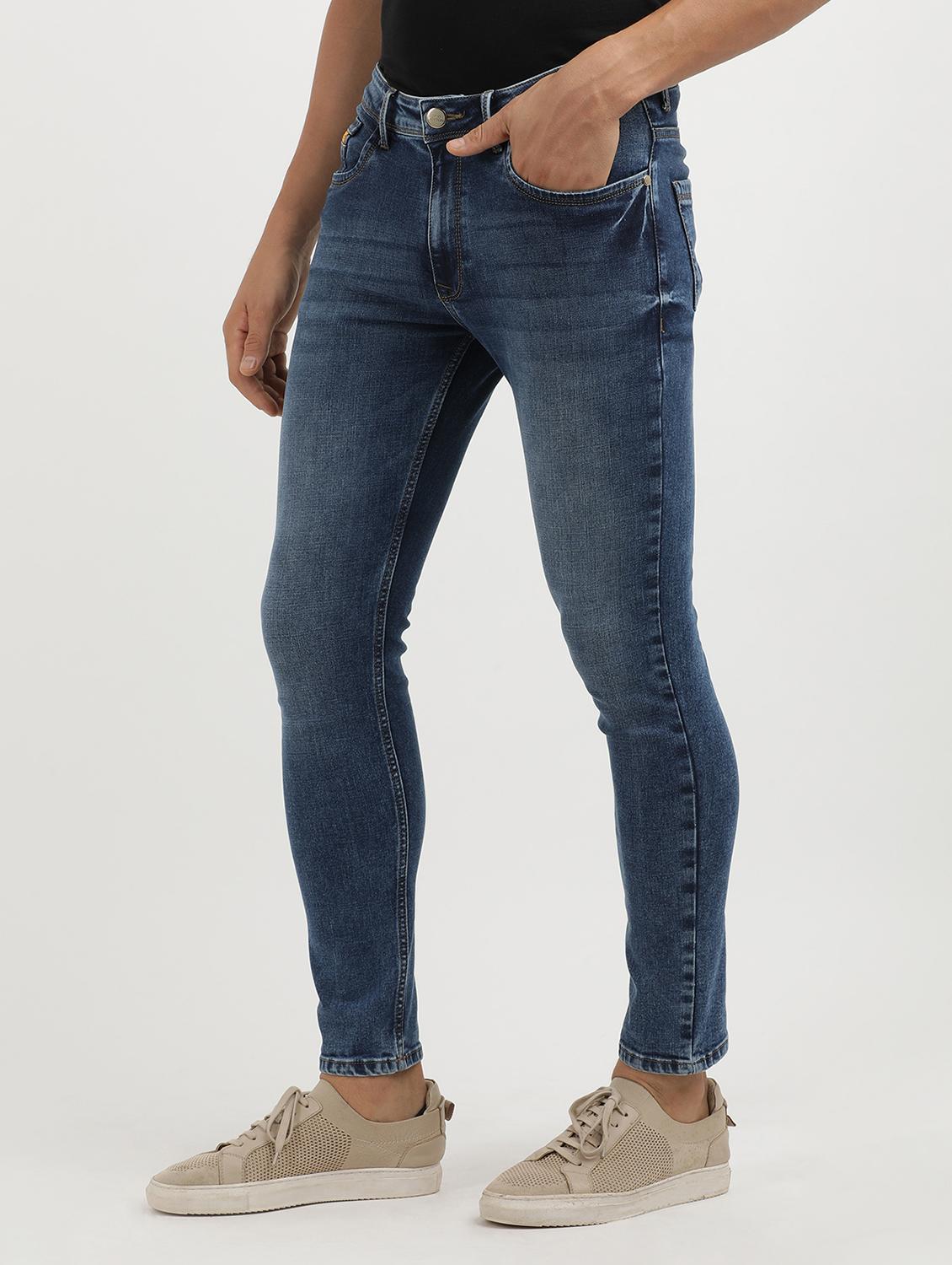 men mid rise full length denim jeans - 21940449 - Standard Image - 1