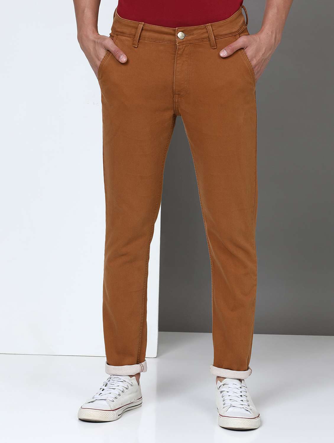 men solid mid rise full length jeans - 21940458 - Zoom Image - 0