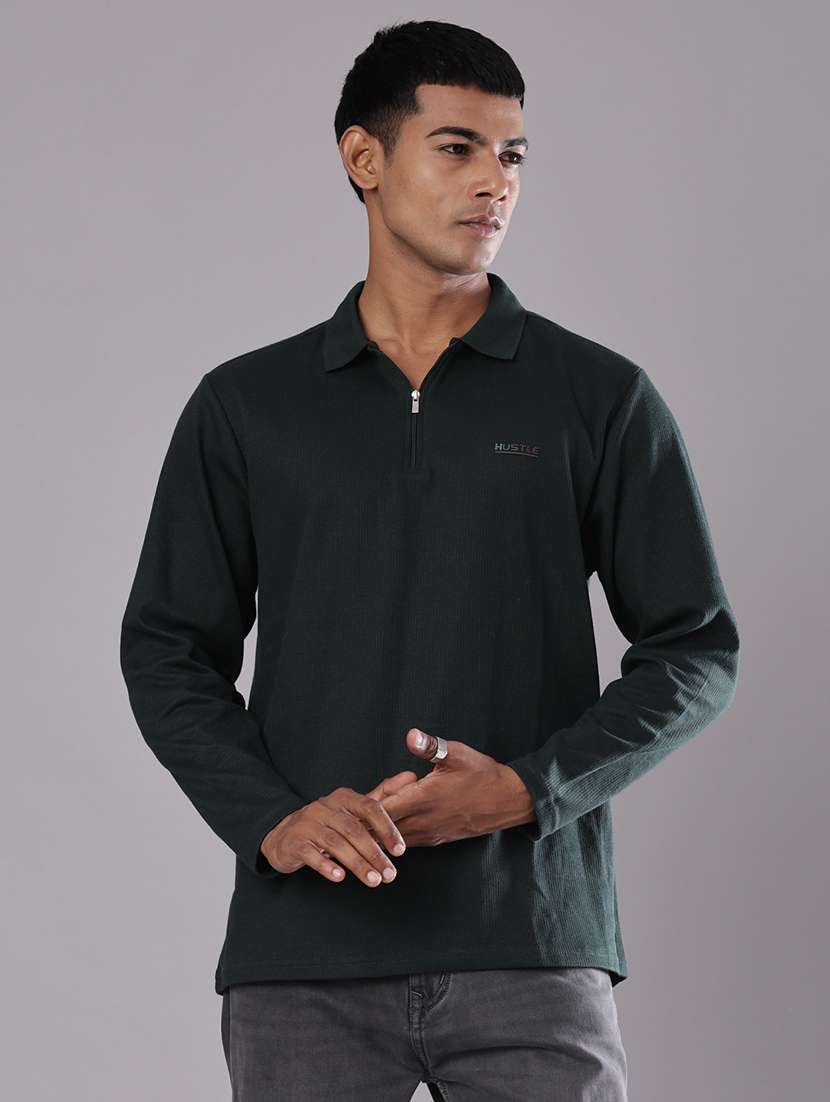 men self design long sleeve regular fit t-shirt - 21940483 -  Standard Image - 1