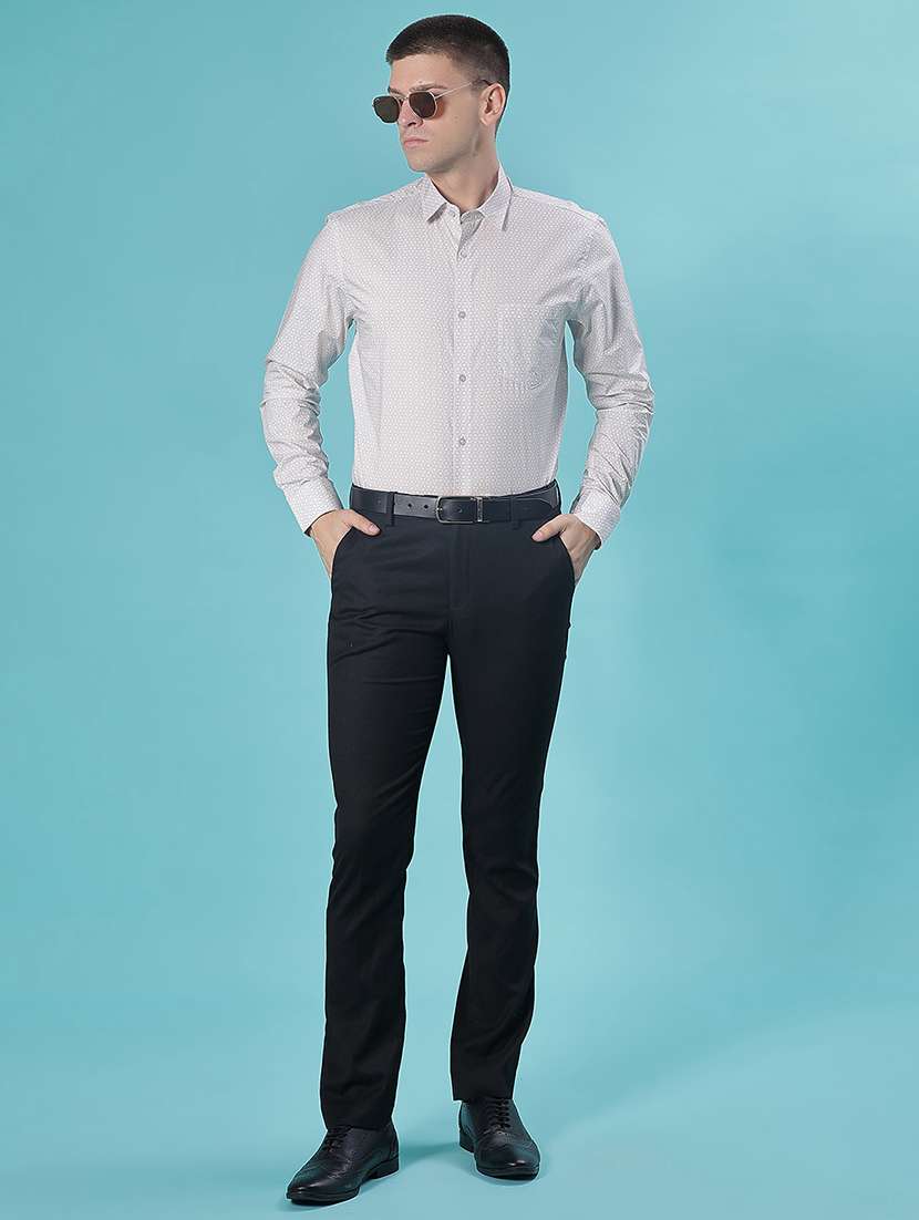 men printed collared long sleeve shirt - 21940486 -  Standard Image - 4