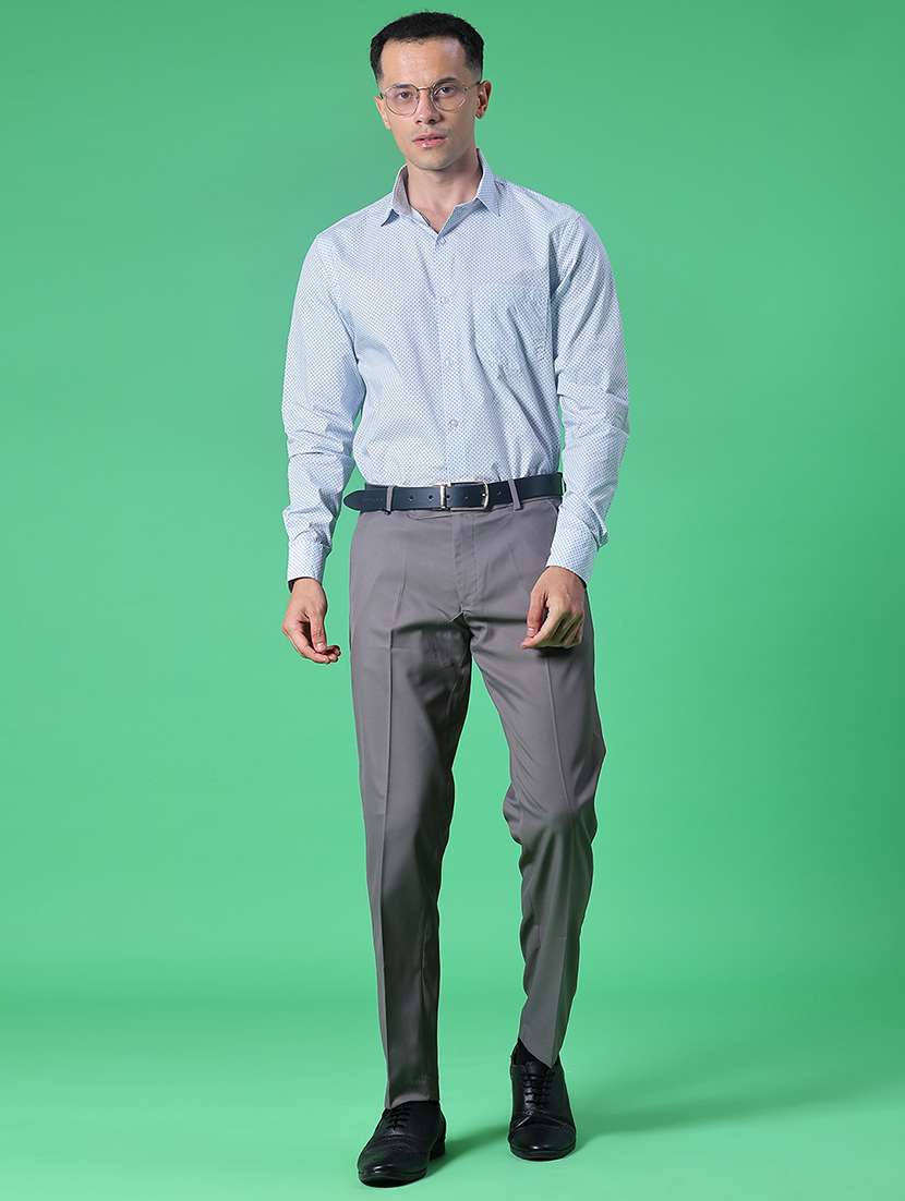 men solid collared long sleeve shirt - 21940532 -  Standard Image - 4