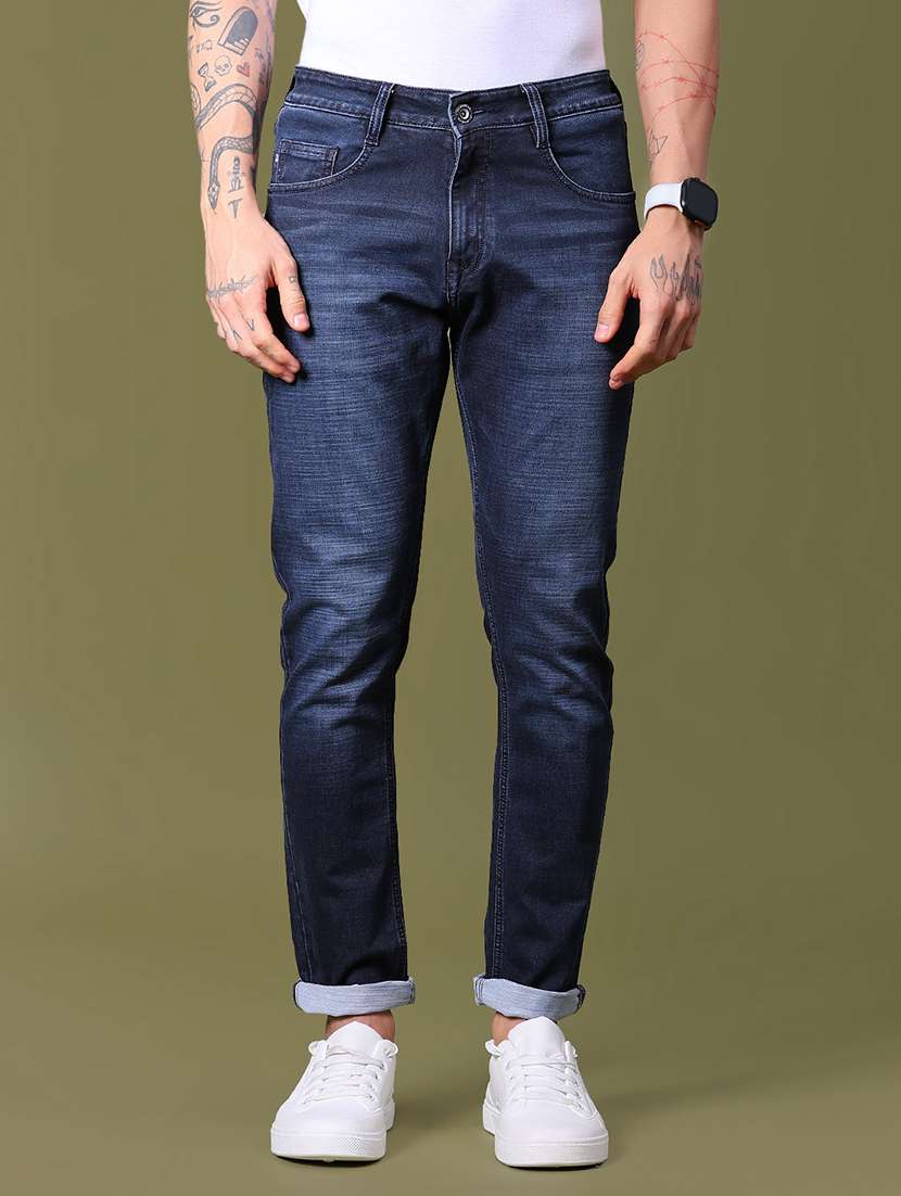 men washed mid rise full length jean - 21940540 -  Standard Image - 1