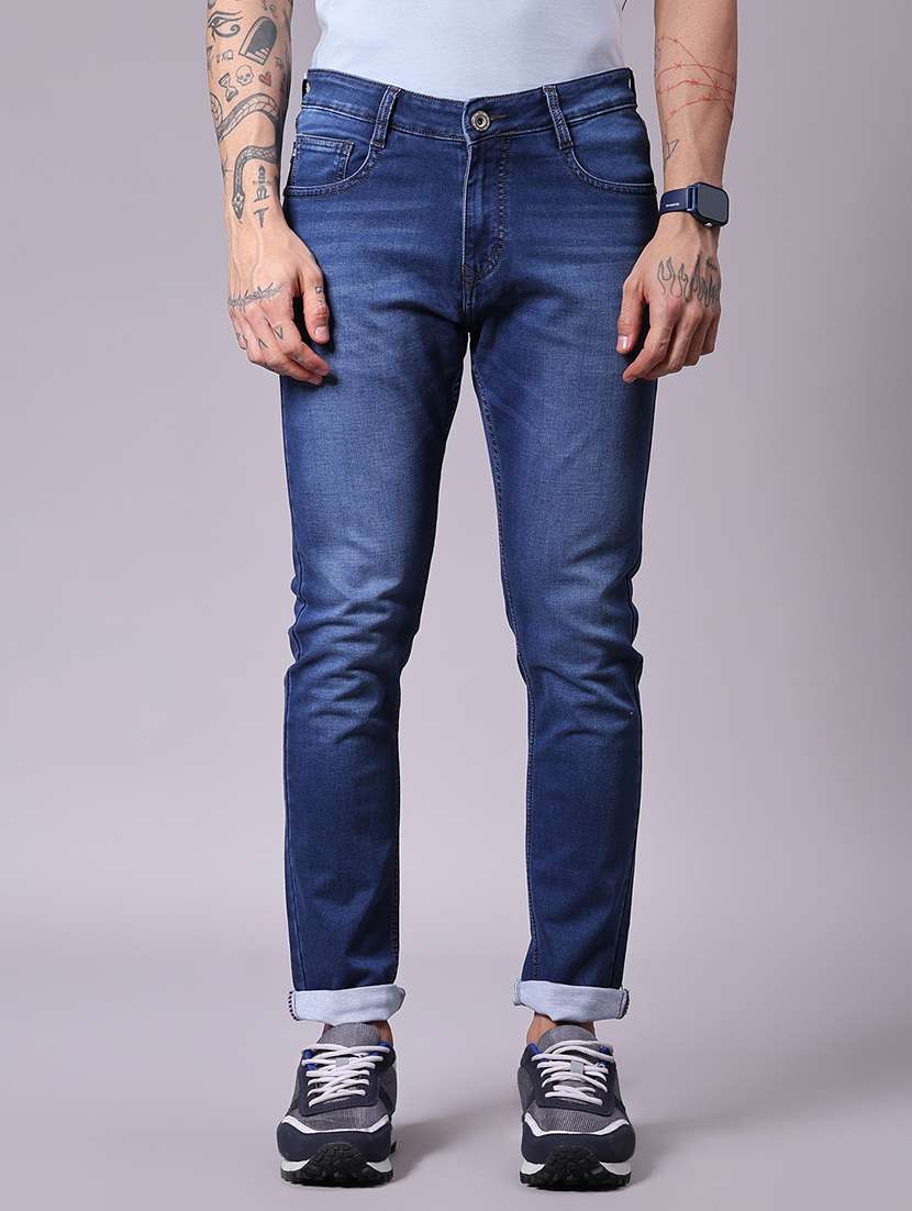 men washed mid rise full length jean - 21940546 -  Standard Image - 1