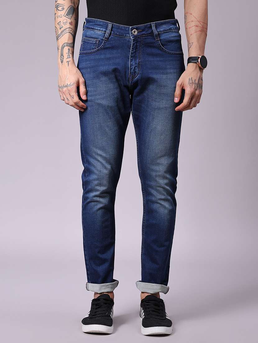 men washed mid rise full length jean - 21940547 -  Standard Image - 1