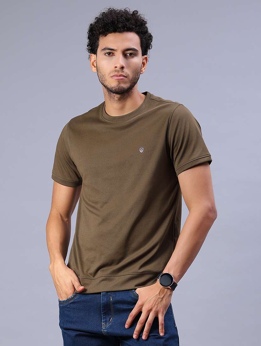 men solid short sleeve loose fit t-shirt - 21940556 -  Standard Image - 1