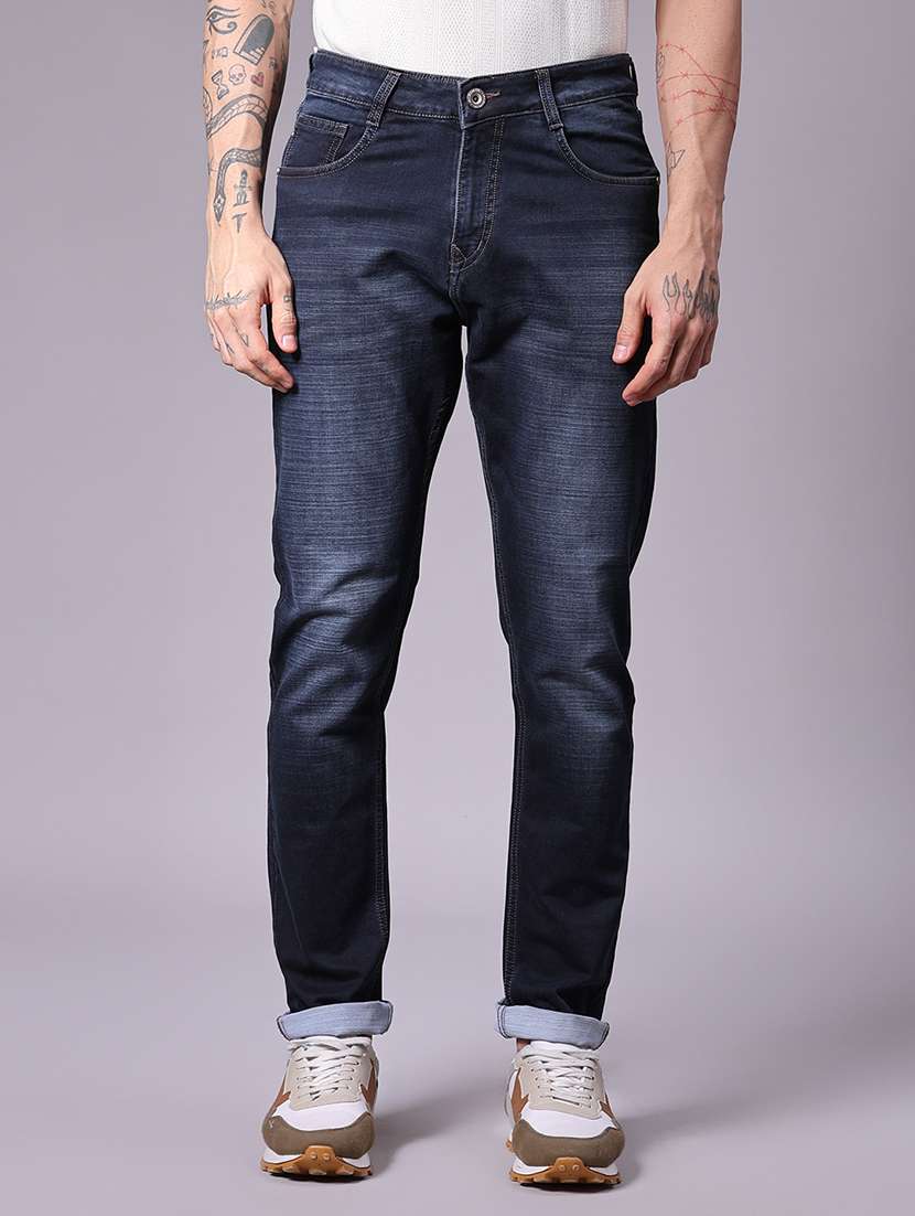 men washed mid rise full length jean - 21940599 -  Standard Image - 1