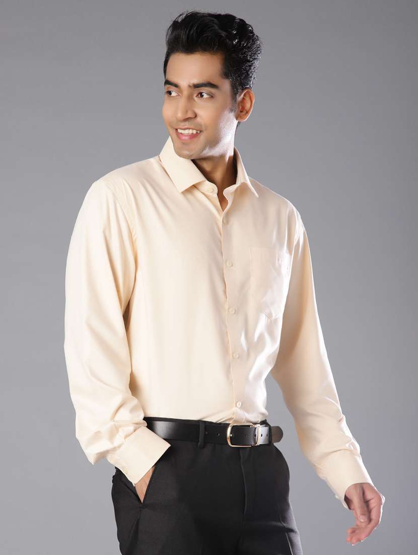 men solid long sleeve regular fit formal shirt - 21940622 -  Standard Image - 1
