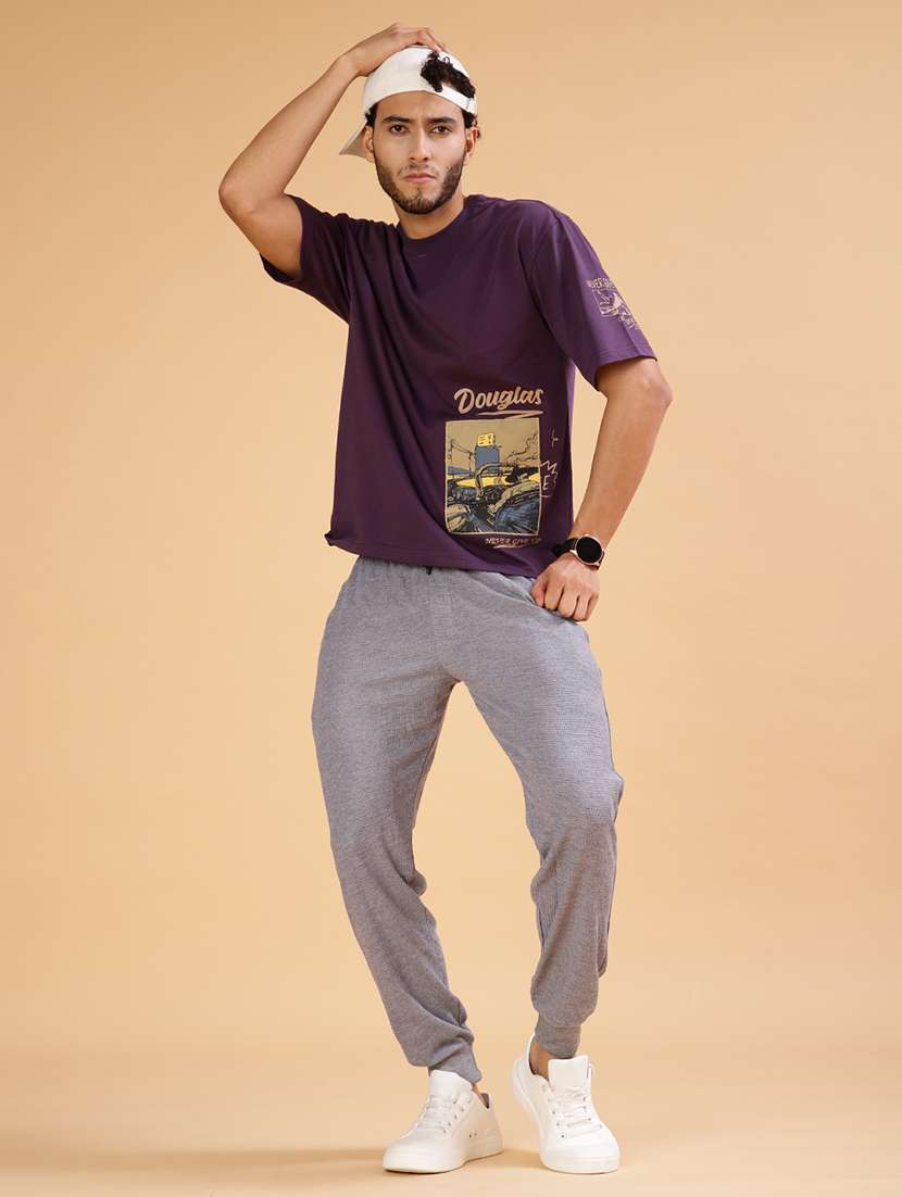 men solid mid rise jogger - 21940709 -  Standard Image - 4