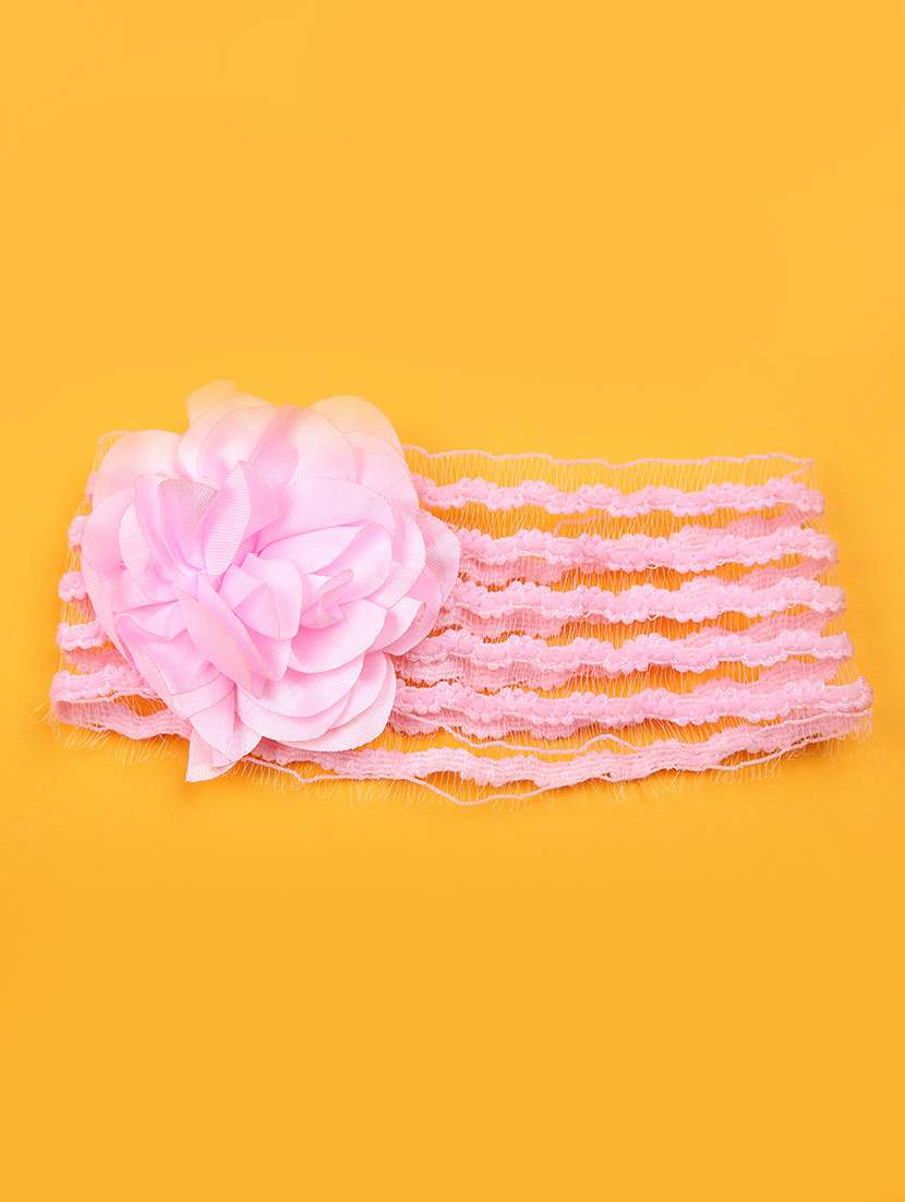 girls self designed sleeveless flared frock with hairband - 21940718 -  Standard Image - 4