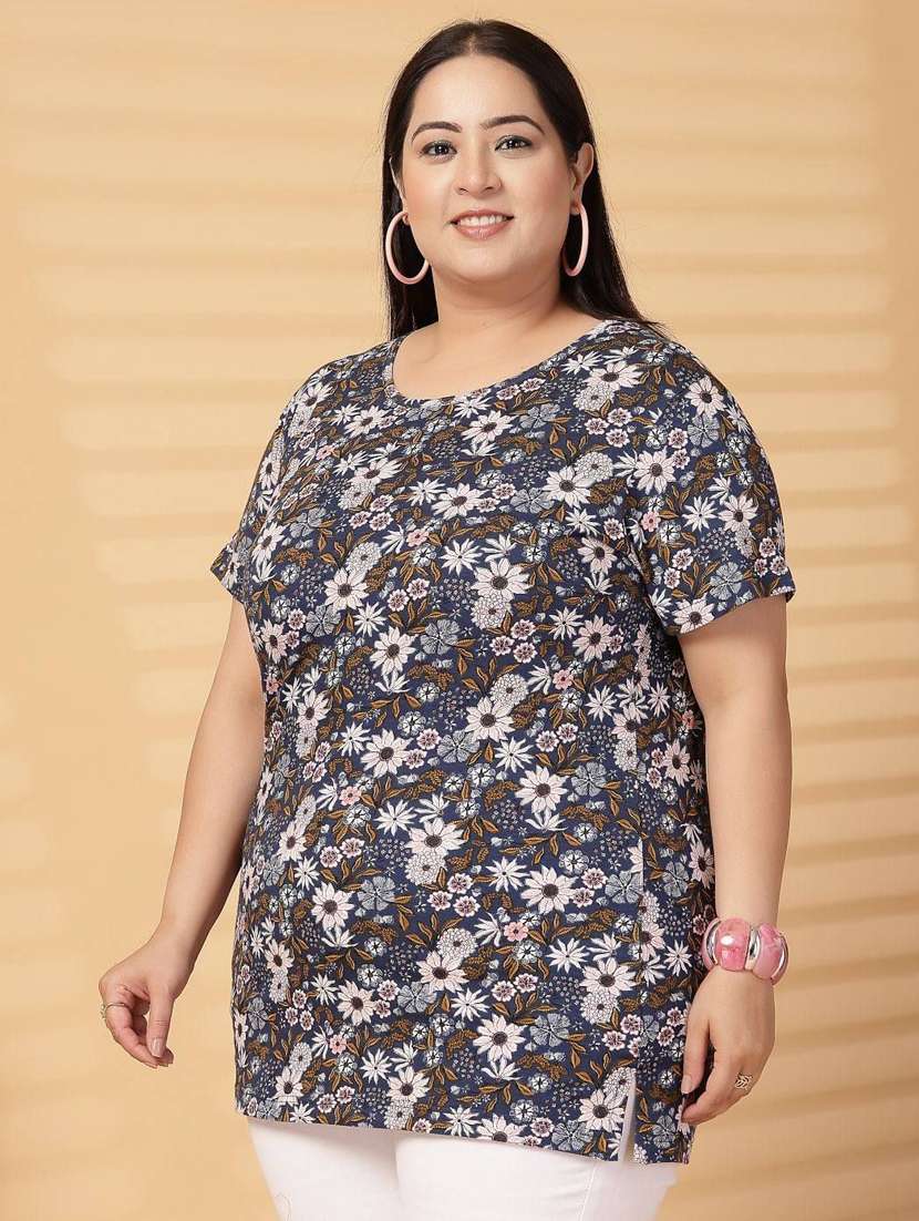 women plus size printed short sleeve t-shirt - 21940820 -  Standard Image - 1