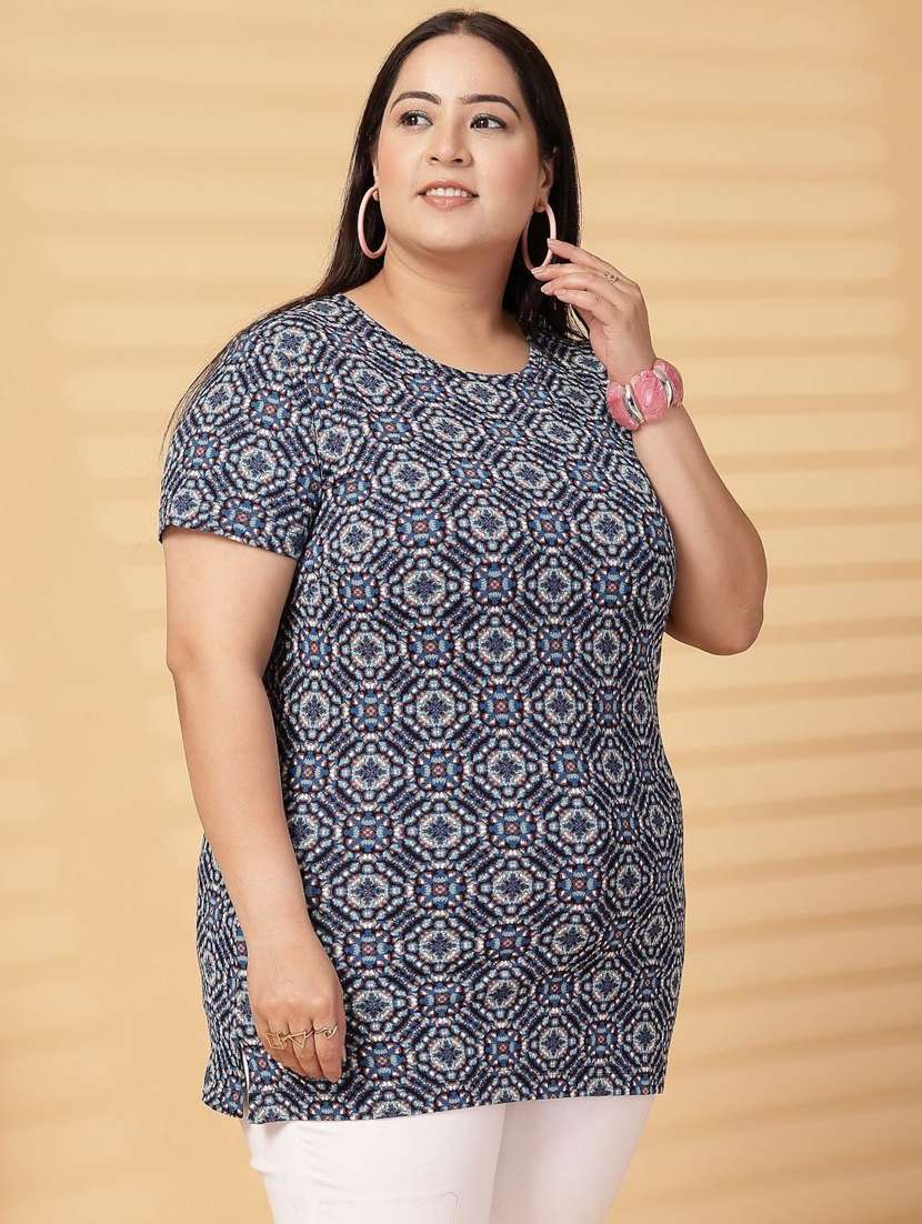 women plus size printed short sleeve t-shirt - 21940825 -  Standard Image - 1