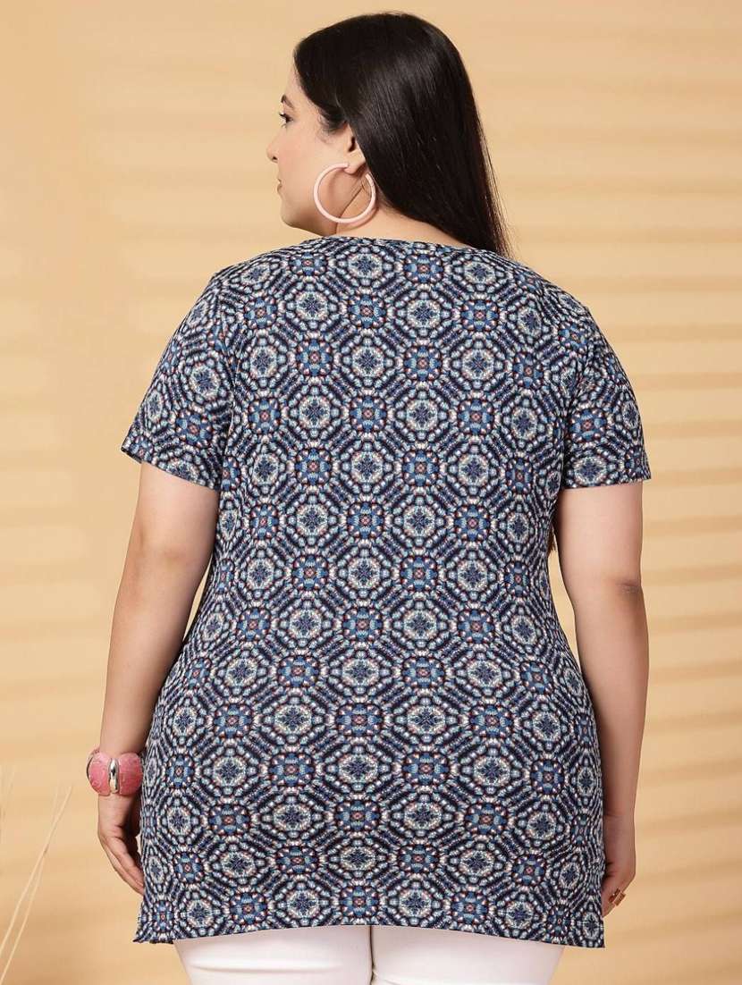 women plus size printed short sleeve t-shirt - 21940825 -  Standard Image - 4