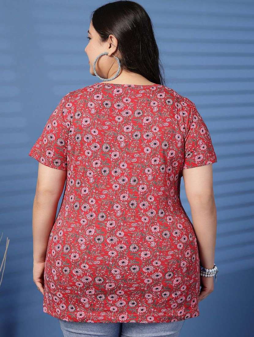 women plus size printed short sleeve t-shirt - 21940830 - Standard Image - 4