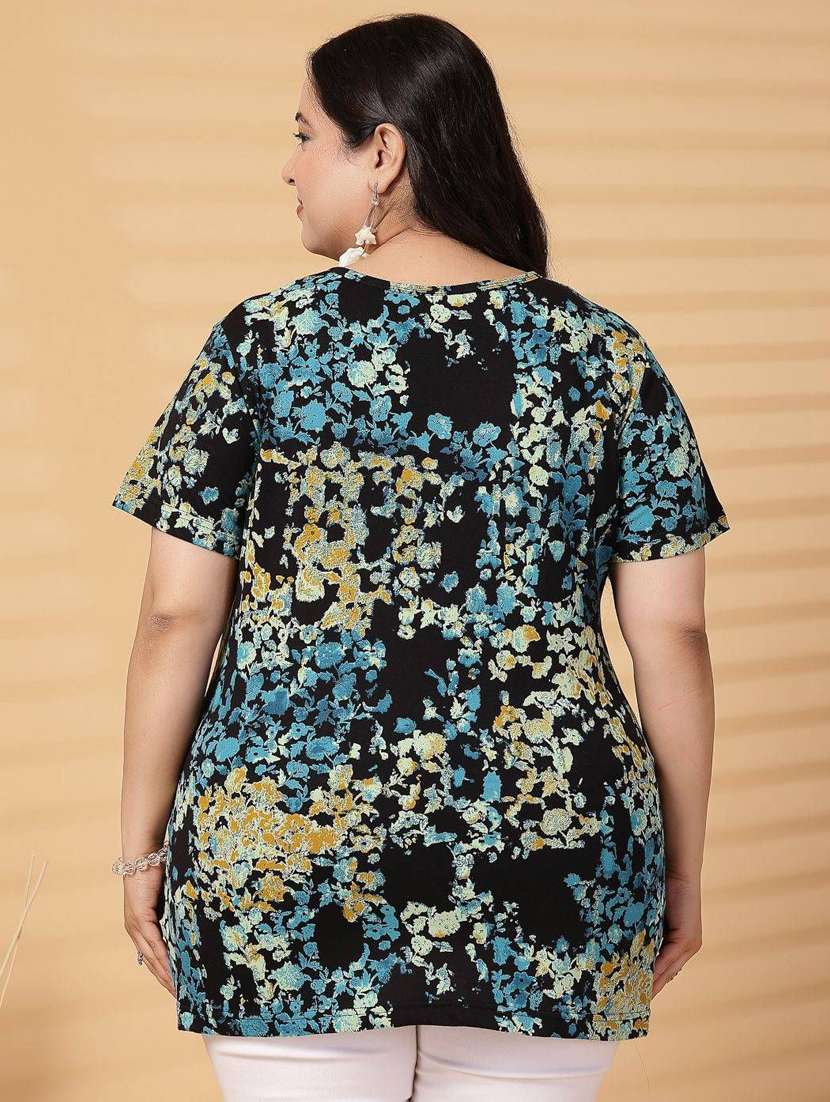 women plus size printed short sleeve t-shirt - 21940834 -  Standard Image - 4