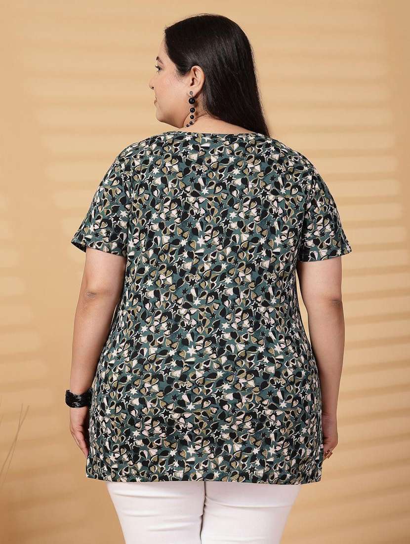 women plus size printed short sleeve t-shirt - 21940835 -  Standard Image - 4