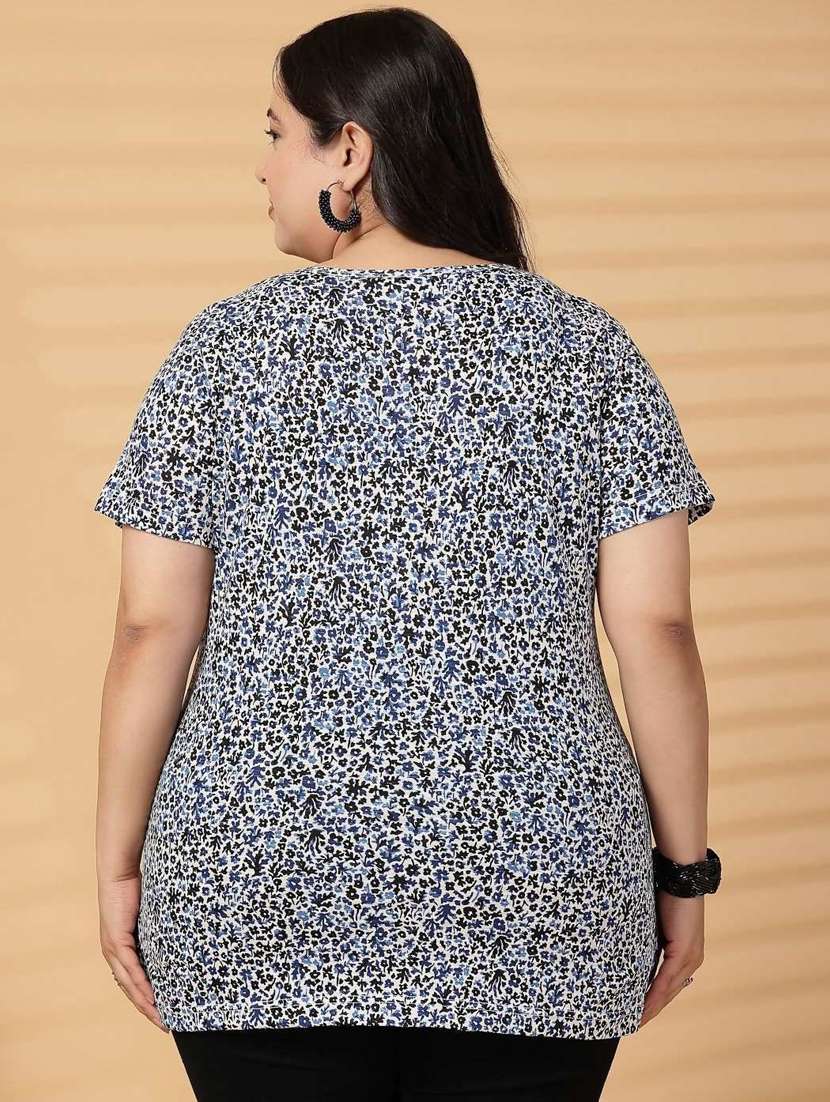 women plus size printed short sleeve t-shirt - 21940837 -  Standard Image - 4
