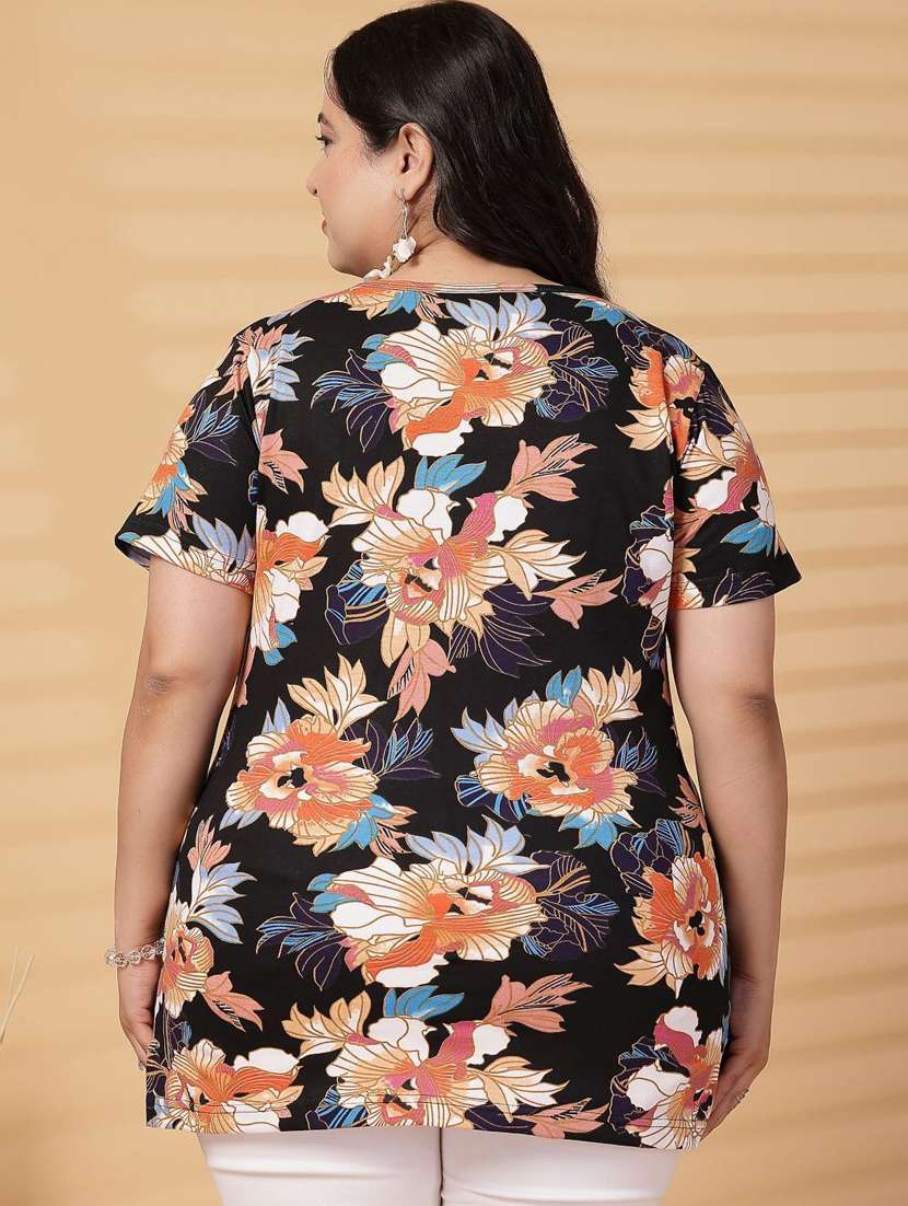 women plus size printed short sleeve t-shirt - 21940838 - Standard Image - 4