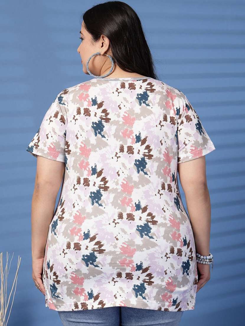 women plus size printed short sleeve t-shirt - 21940841 -  Standard Image - 4