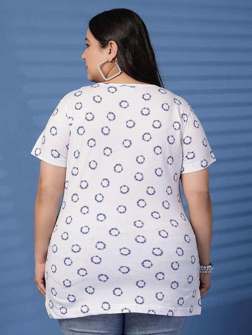women plus size printed short sleeve t-shirt - 21940847 - Standard Image - 4