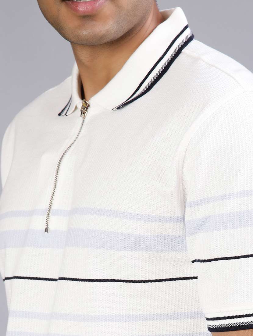 men striped short sleeve regular fit polo t-shirt - 21941124 -  Standard Image - 4