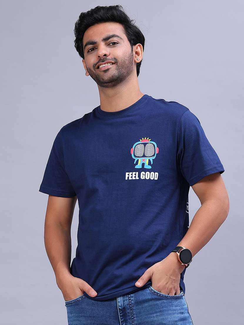 men printed short sleeve regular fit t-shirt - 21941129 -  Standard Image - 1