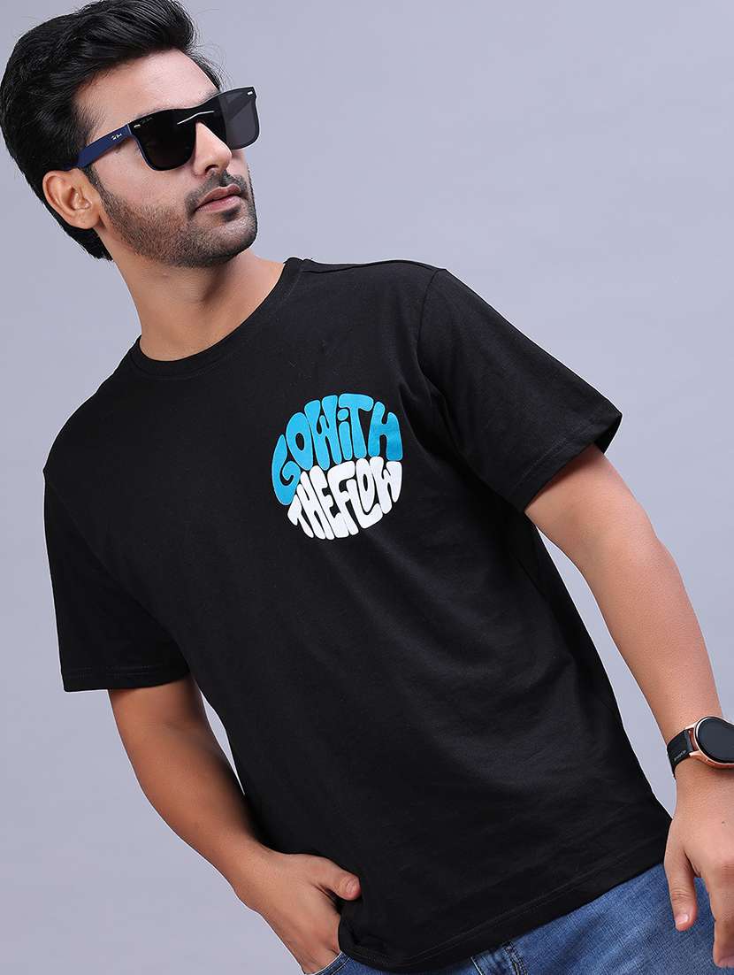 men printed short sleeve regular fit t-shirt - 21941130 -  Standard Image - 1