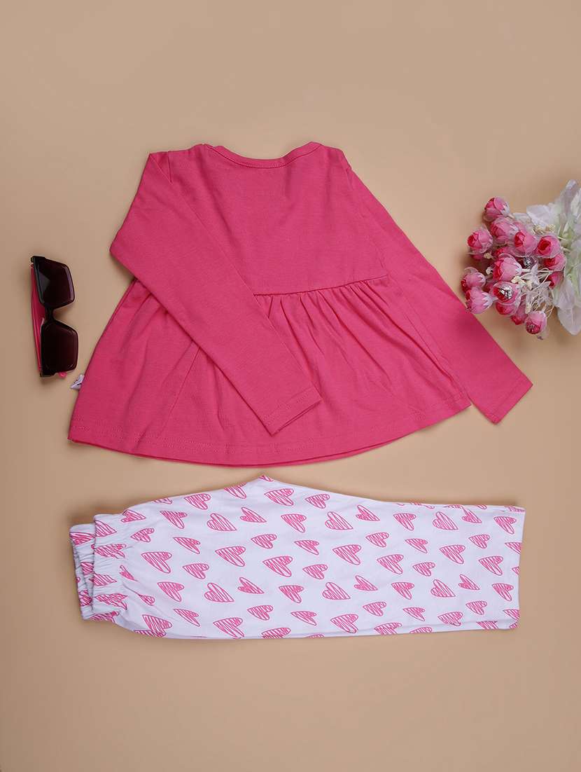 girls printed top and trouser set - 21941176 -  Standard Image - 1