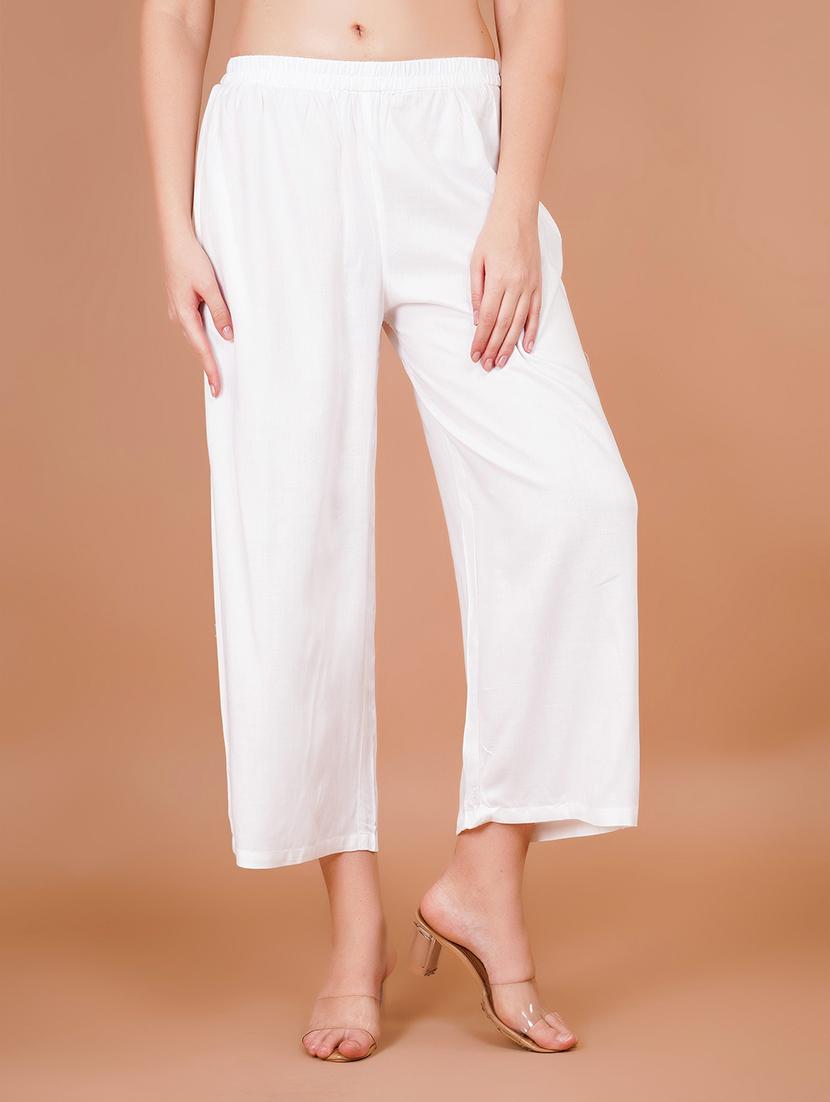 women pack of 2 solid straight palazzo - 21941353 - Standard Image - 1