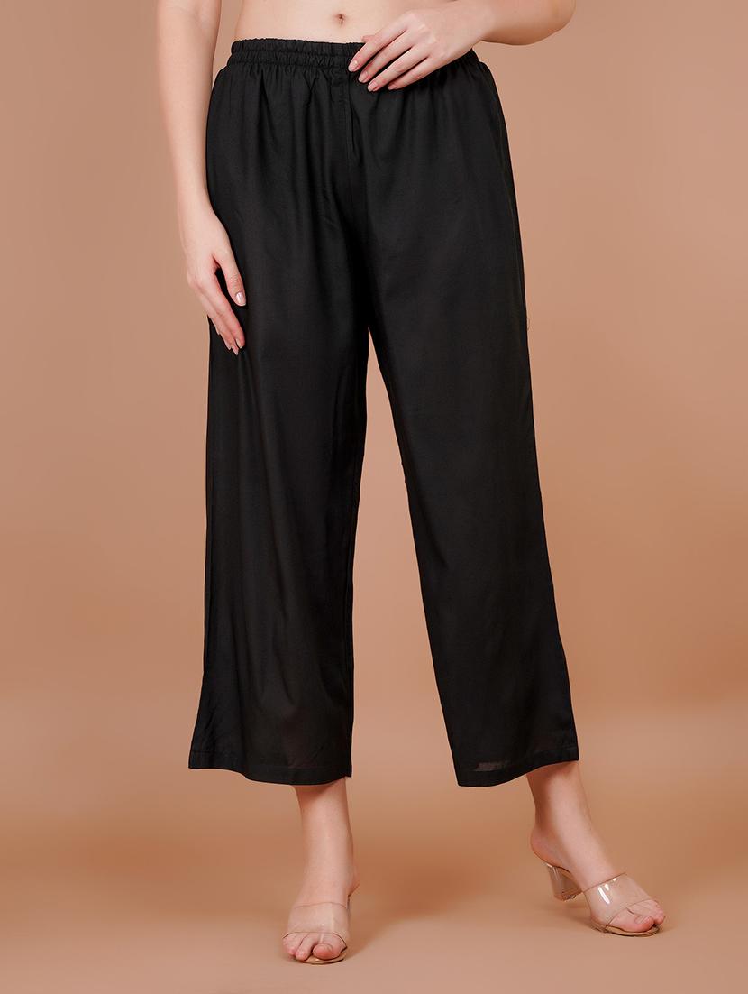 women pack of 2 solid straight palazzo - 21941353 - Standard Image - 4