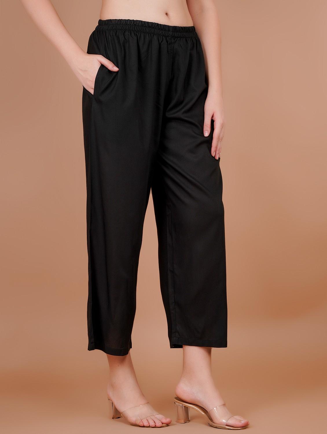 women pack of 2 solid straight palazzo - 21941353 - Standard Image - 6