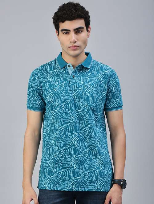 men printed short sleeve regular fit polo t-shirt - 21941390 -  Standard Image - 0