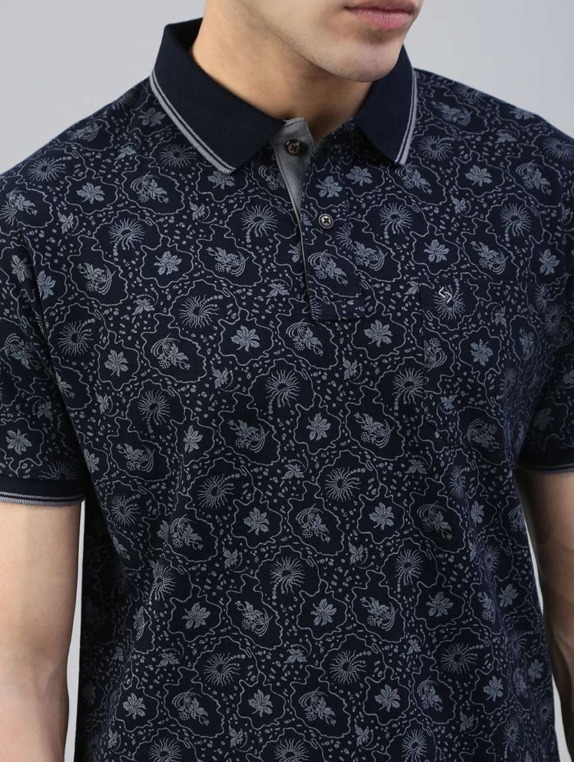 men printed short sleeve regular fit polo t-shirt - 21941391 -  Standard Image - 4