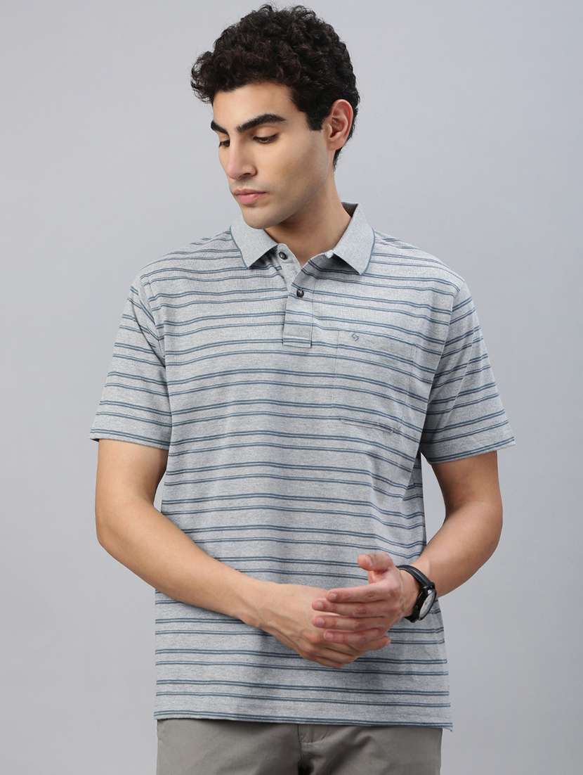 men printed short sleeve regular fit polo t-shirt - 21941393 - Zoom Image - 0
