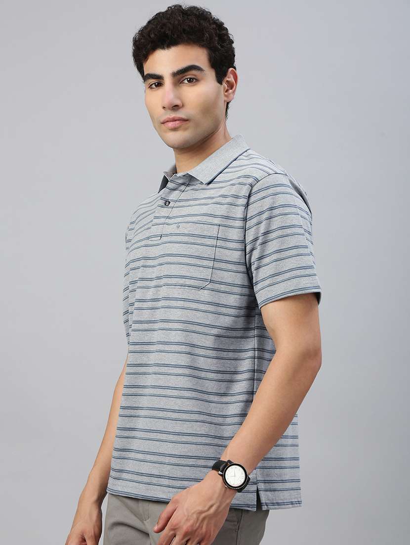 men printed short sleeve regular fit polo t-shirt - 21941393 - Standard Image - 1