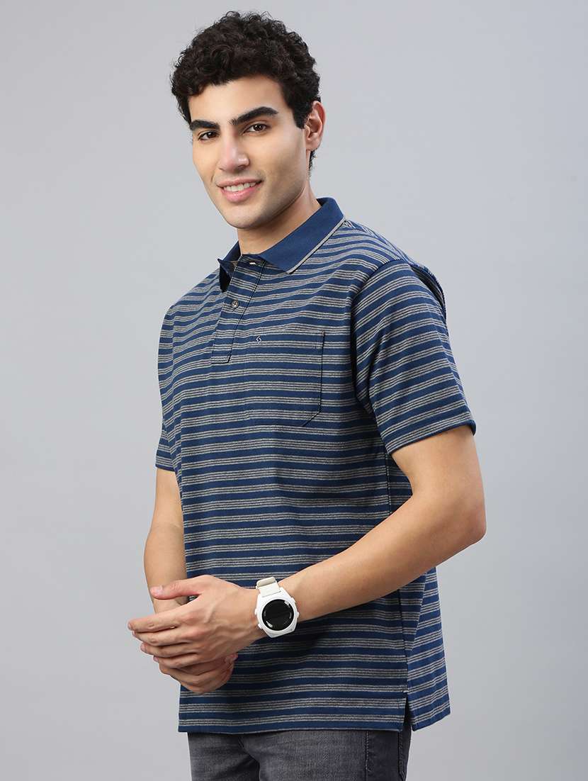 men printed short sleeve regular fit polo t-shirt - 21941394 -  Standard Image - 1