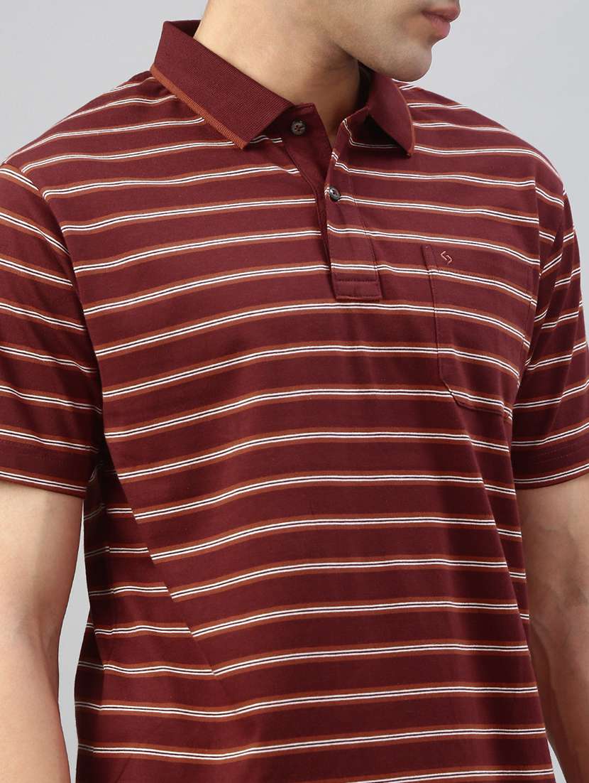 men printed short sleeve regular fit polo t-shirt - 21941396 -  Standard Image - 4