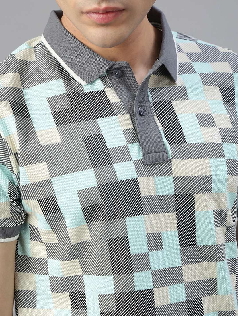 men printed short sleeve regular fit polo t-shirt - 21941401 -  Standard Image - 4