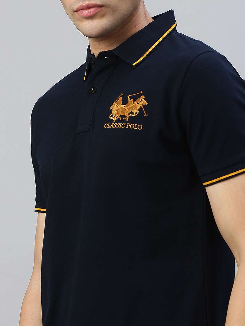 men printed short sleeve regular fit polo t-shirt - 21941408 -  Standard Image - 4