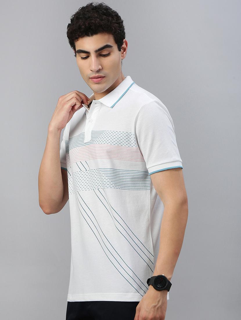 men printed short sleeve regular fit polo t-shirt - 21941409 - Standard Image - 1
