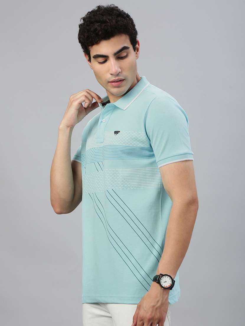 men printed short sleeve regular fit polo t-shirt - 21941410 -  Standard Image - 1