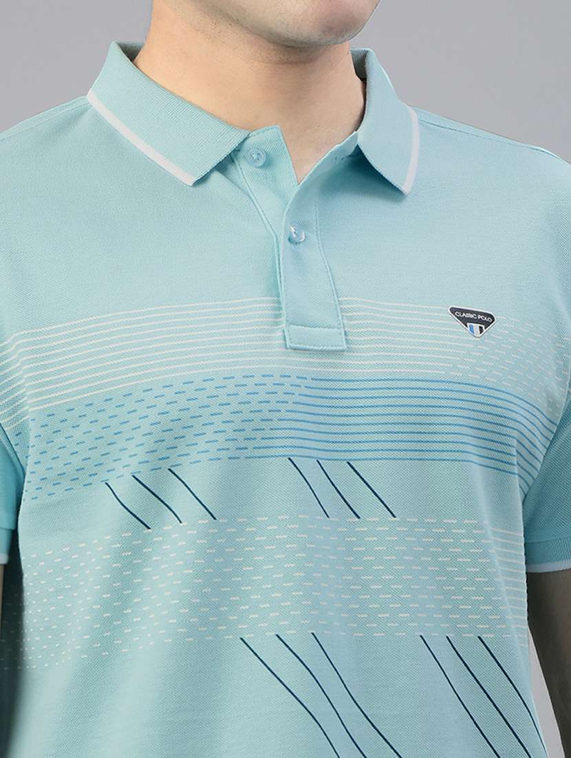 men printed short sleeve regular fit polo t-shirt - 21941410 -  Standard Image - 4