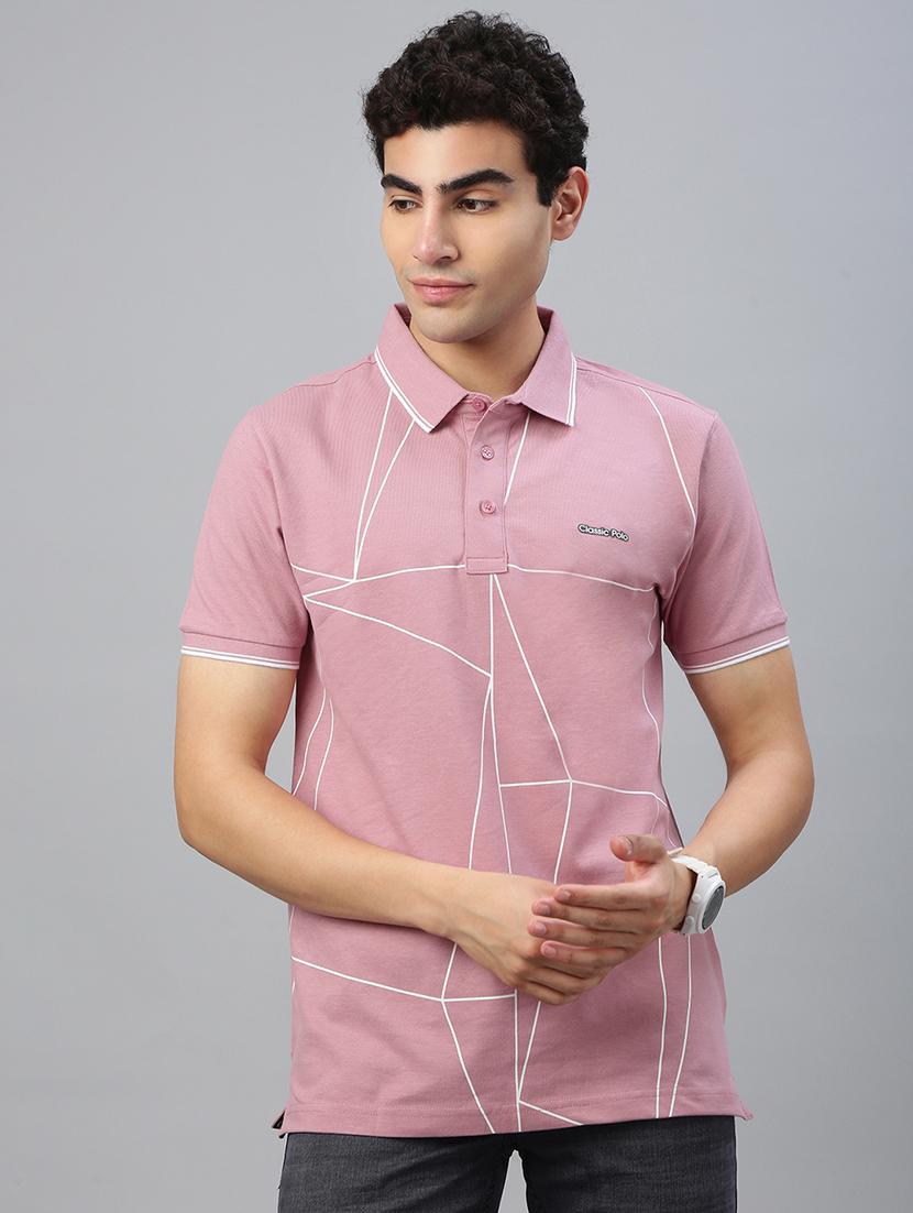 men printed short sleeve regular fit polo t-shirt - 21941412 - Zoom Image - 0
