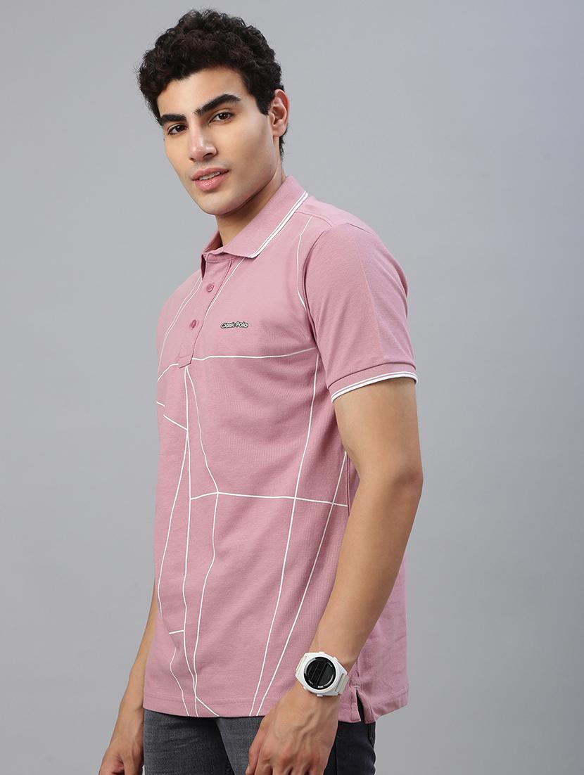 men printed short sleeve regular fit polo t-shirt - 21941412 - Standard Image - 1