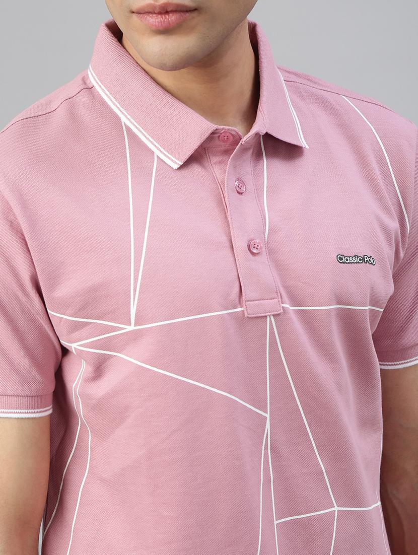 men printed short sleeve regular fit polo t-shirt - 21941412 - Standard Image - 4