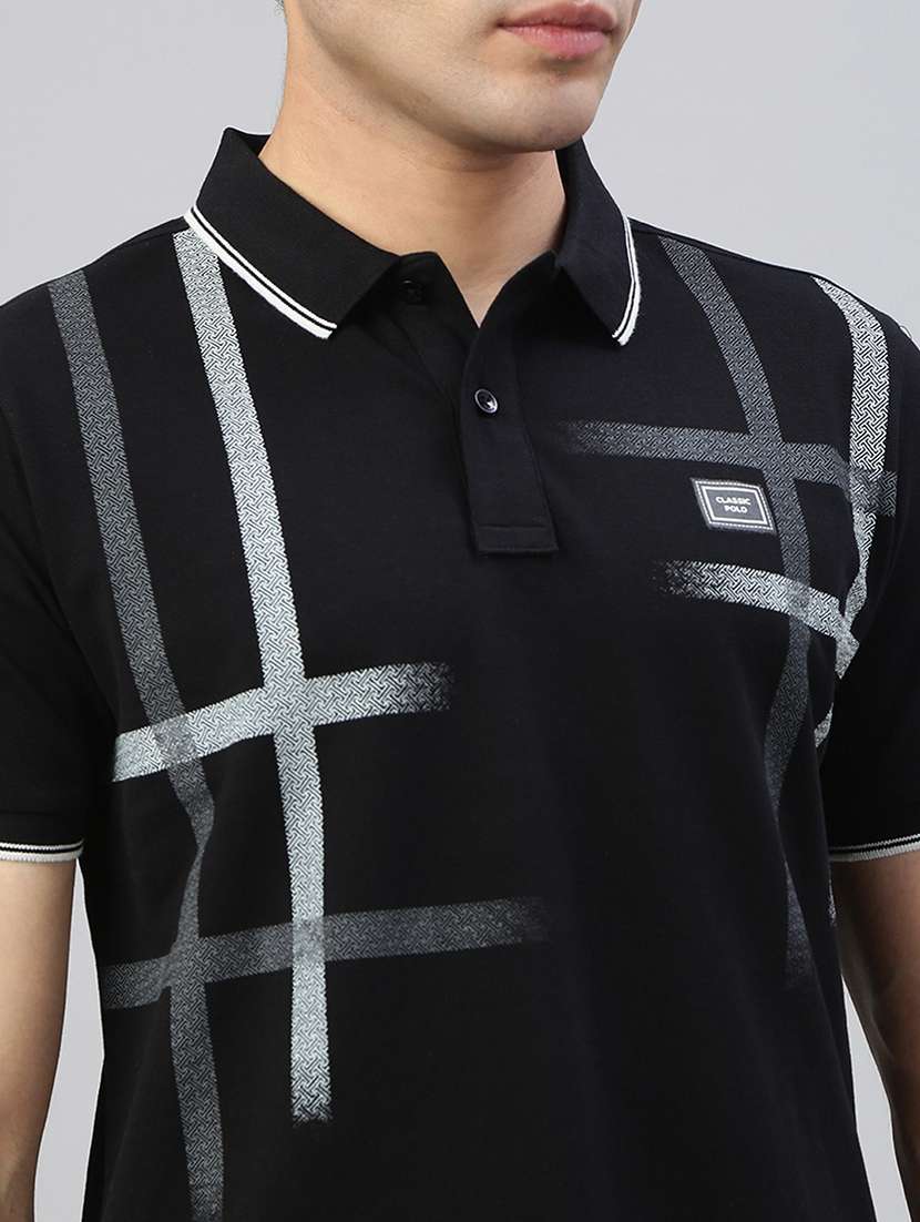 men printed short sleeve regular fit polo t-shirt - 21941414 - Standard Image - 4