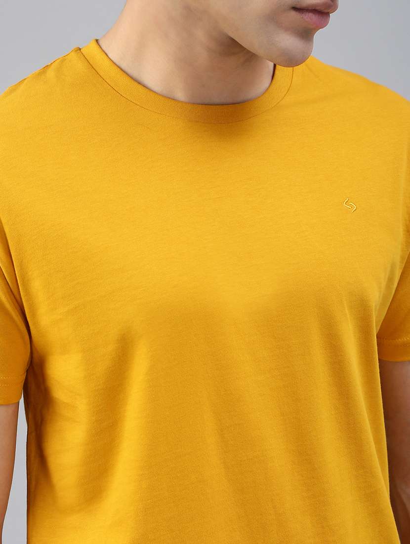 men solid short sleeve regular fit t-shirt - 21941415 -  Standard Image - 4