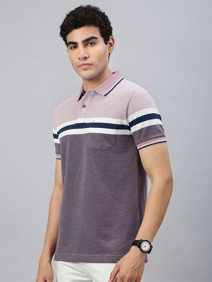 men color block short sleeve regular fit polo t-shirt - 21941422 -  Standard Image - 1